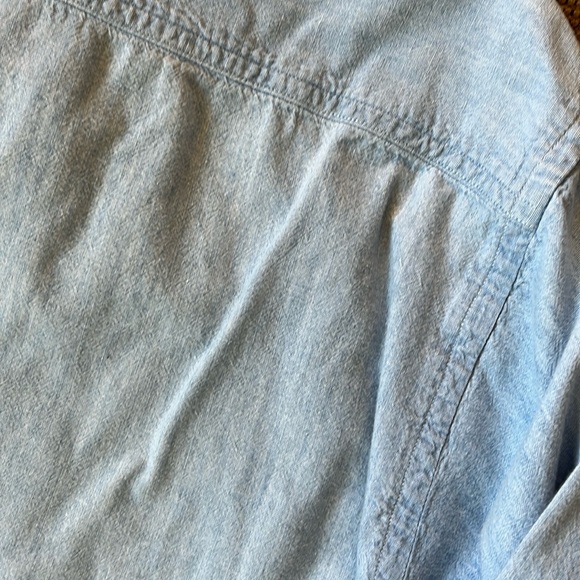 Vintage J Crew Outfitters chambray cotton shirt M - Picture 7 of 7